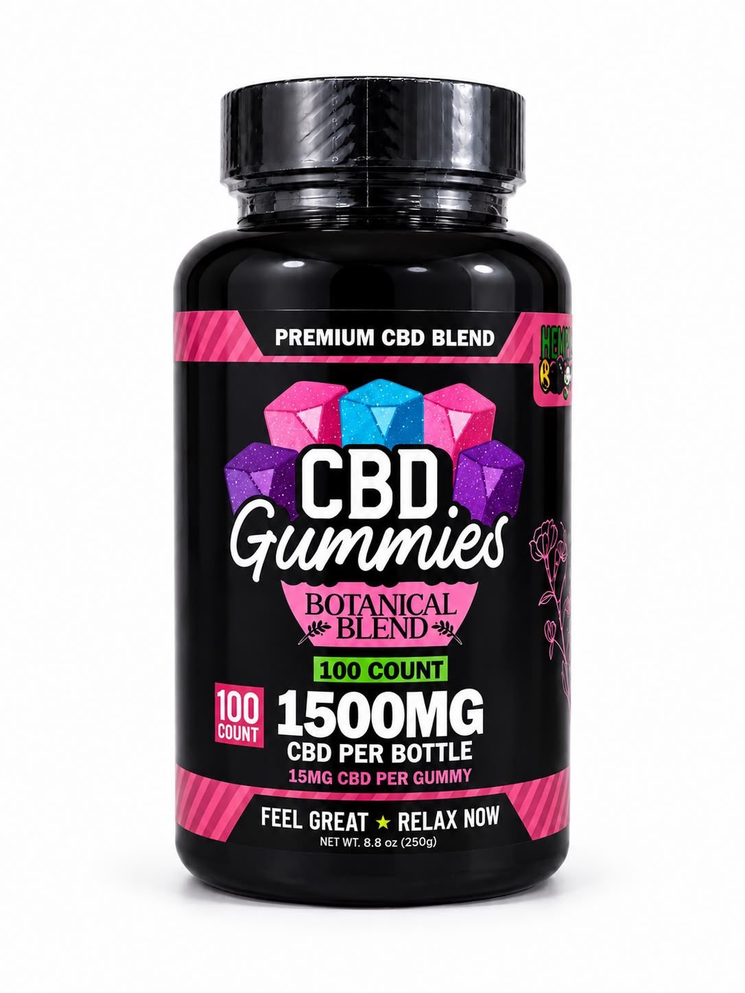 Gomitas CBD Botanical Blend 1500 mg – 100 pzas