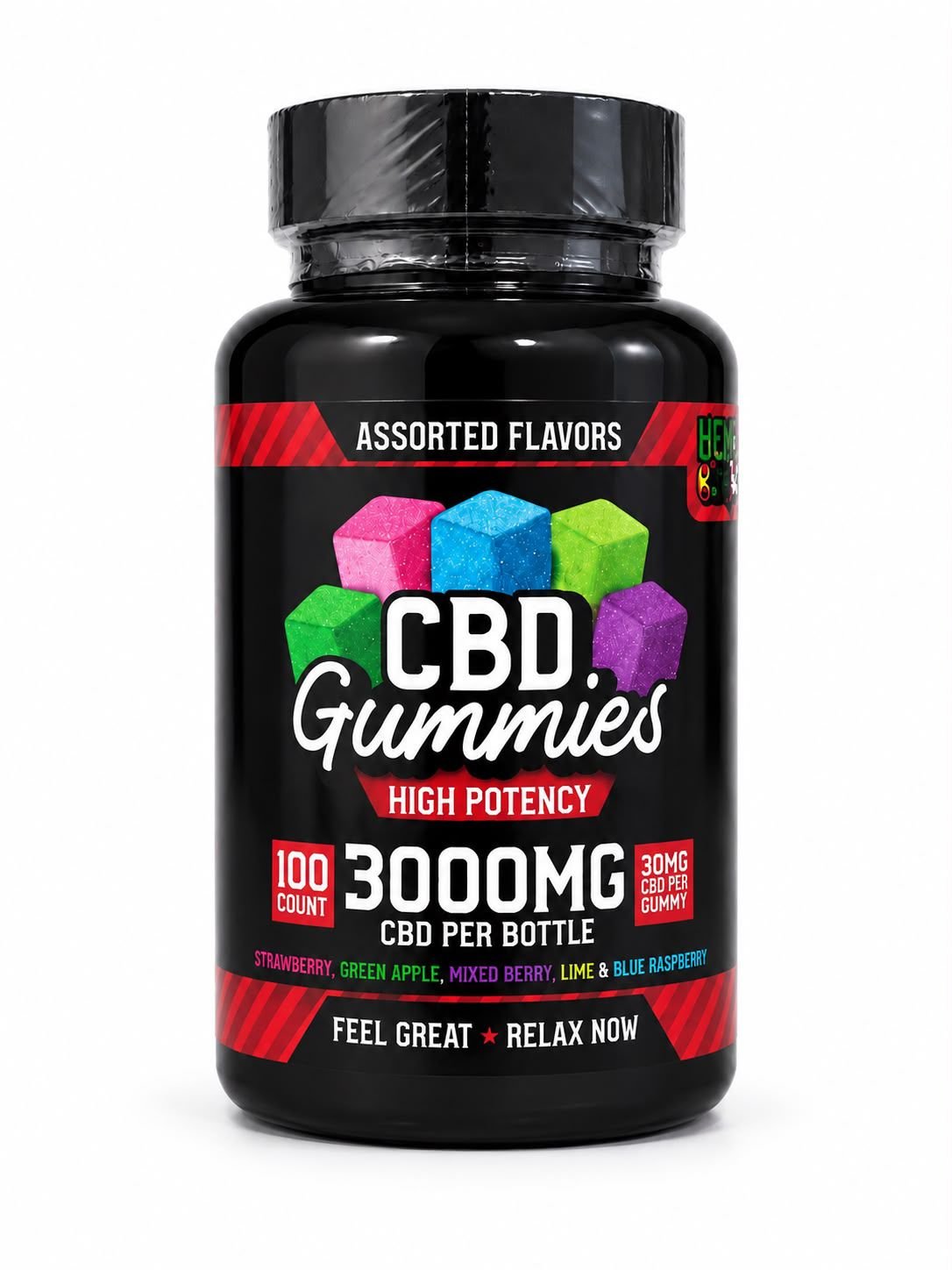 Gomitas CBD Máxima Potencia 3000 mg – 100 pzas