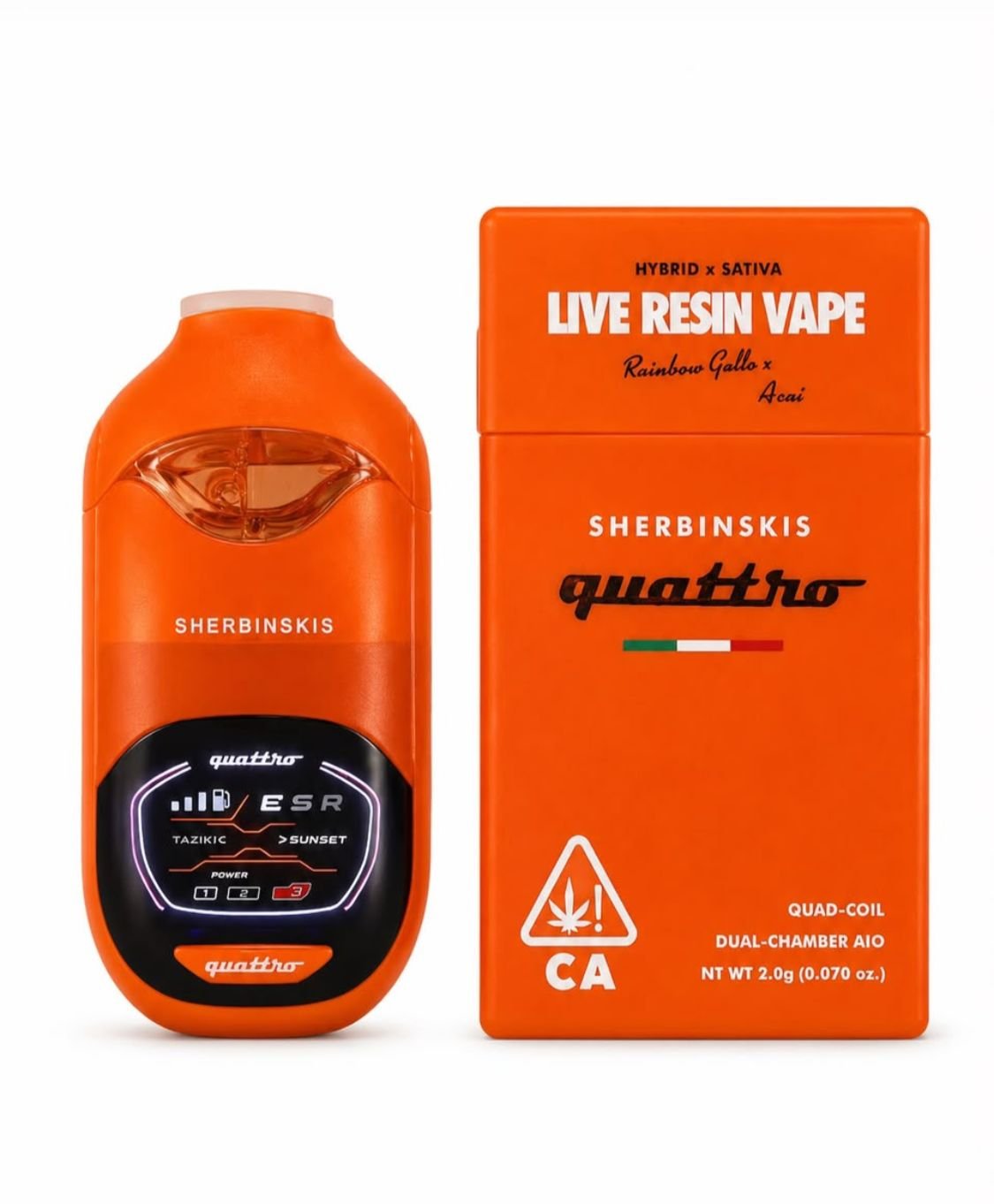 Sherbinskis Quattro – Rainbow Gallo x Açaí 2G Sherbinskis