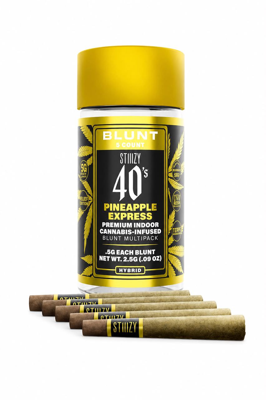 STIIIZY 40's Pineapple Express – Bote 5 Prerrolados STIIIZY
